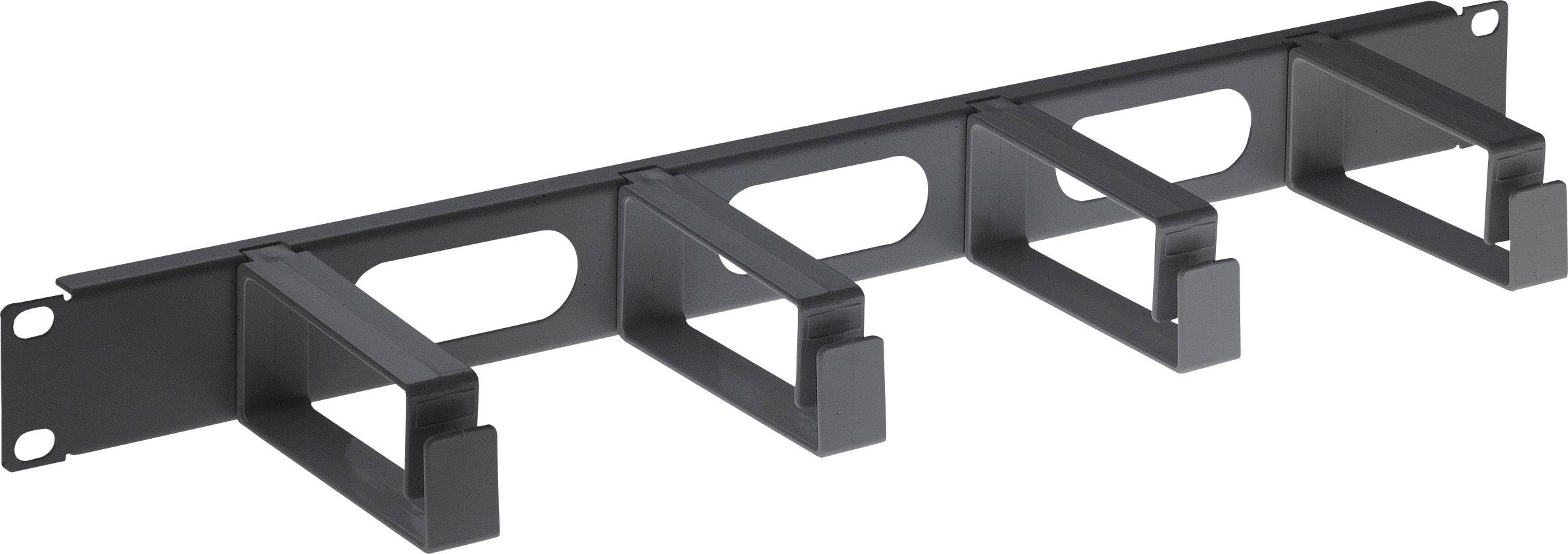 Intellinet 711074 19 inch Kabelgeleiding voor patchkast 1 HE Zwart (RAL 9005)
