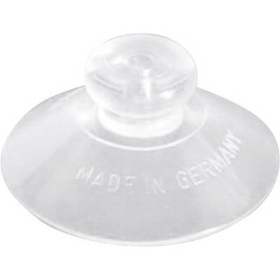 Prozirni usisni disk s natpisom 'Made in Germany'.