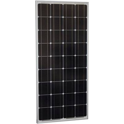 Solarni modul s pravokutnim, tamno plavim solarnim ćelijama u bijelom okviru. Služi pretvaranju sunčeve svjetlosti u električnu energiju.