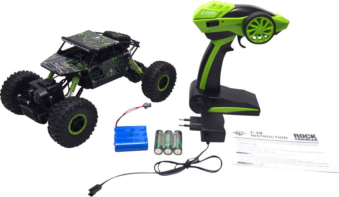 Amewi 22194 Conqueror 1:18 RC modelauto voor beginners Elektro Crawler 4WD