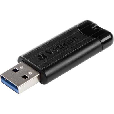 USB stick u crnoj boji s plavom unutarnjom bojom na kraju priključka.