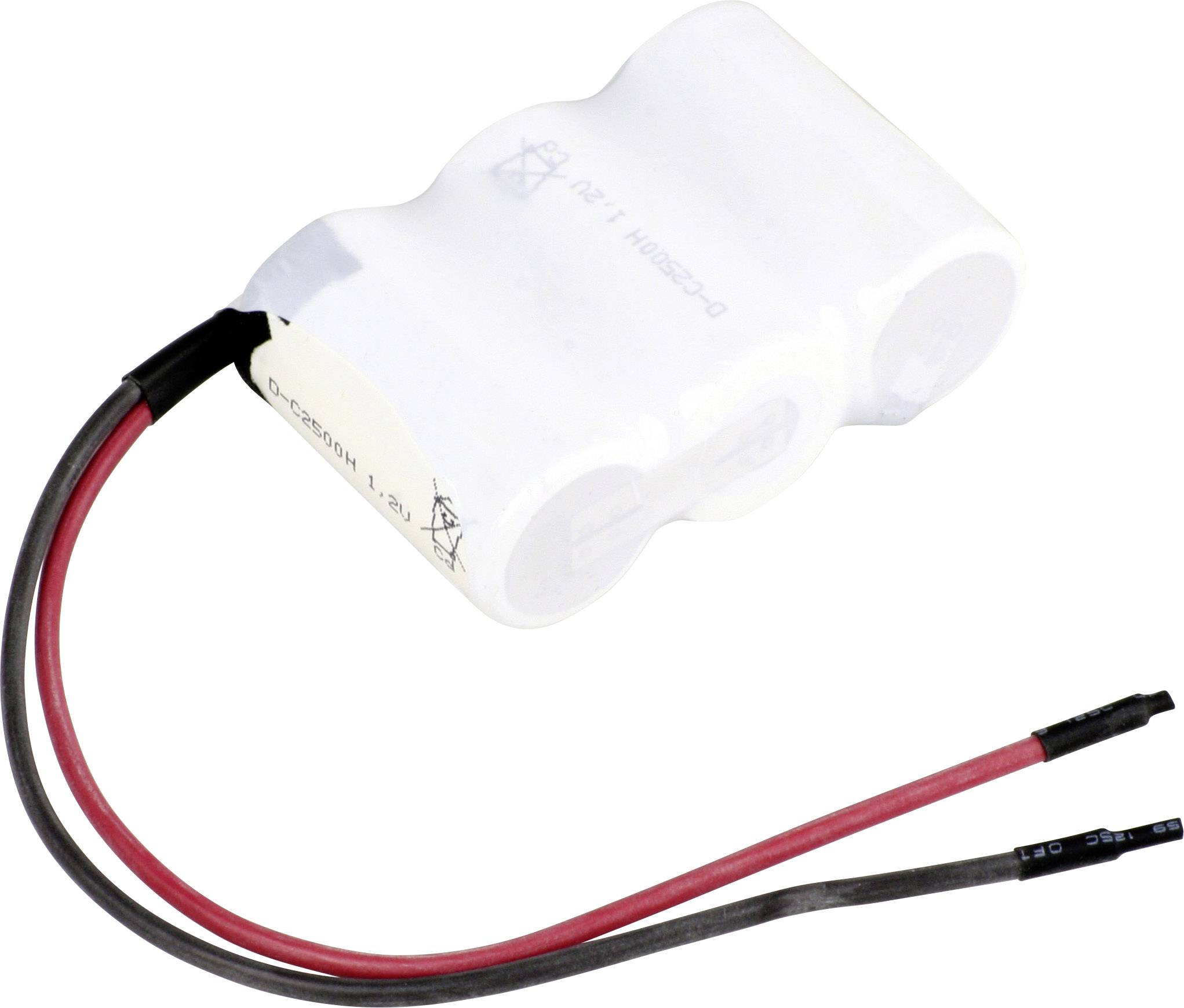 Mexcel Reihe F1x3 Accupack Aantal cellen: 3 Batterijgrootte: C (baby) Kabel, Flat-top NiCd 3.6 V 2500 mAh
