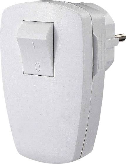 GAO EMP100SW kutni utikač sa zaštitnim kontaktom plastika s prekidačem 230 V bijela IP20