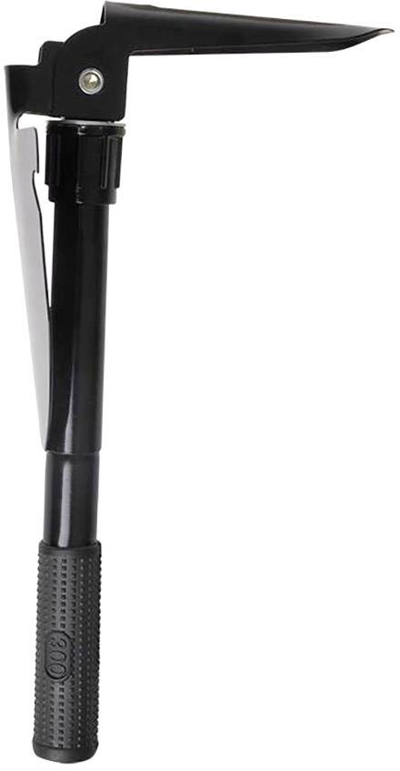 Crni metalni stalak za bicikl s protukliznom gumenom ručkom, pogodan za stabilno odlaganje bicikla.