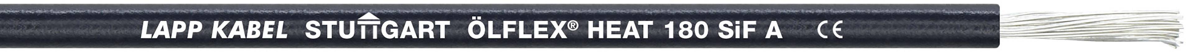 LAPP 1249548/100 Hogetemperatuurdraad ÖLFLEX® HEAT 180 SiF A 1 x 6 mm² Blauw 100 m
