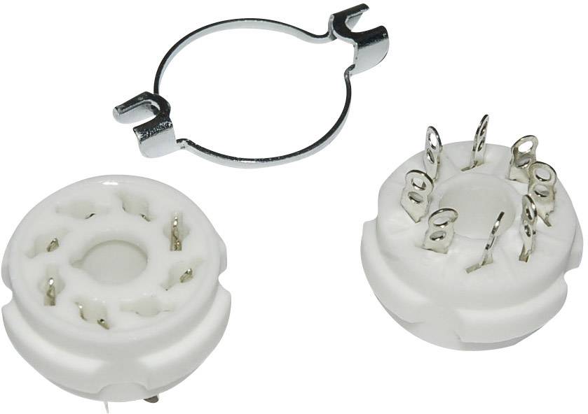 150104 Buisfitting 1 stuk(s) Aantal polen: 8 Fitting: Octal Montagewijze: Chassis Materiaal:Keramiek afbeelding