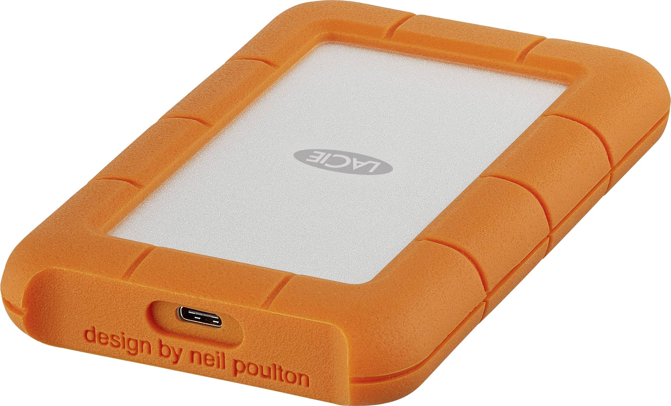 LaCie Rugged 2 TB Externe harde schijf (2,5 inch) USB-C Zilver, Oranje STFR2000800