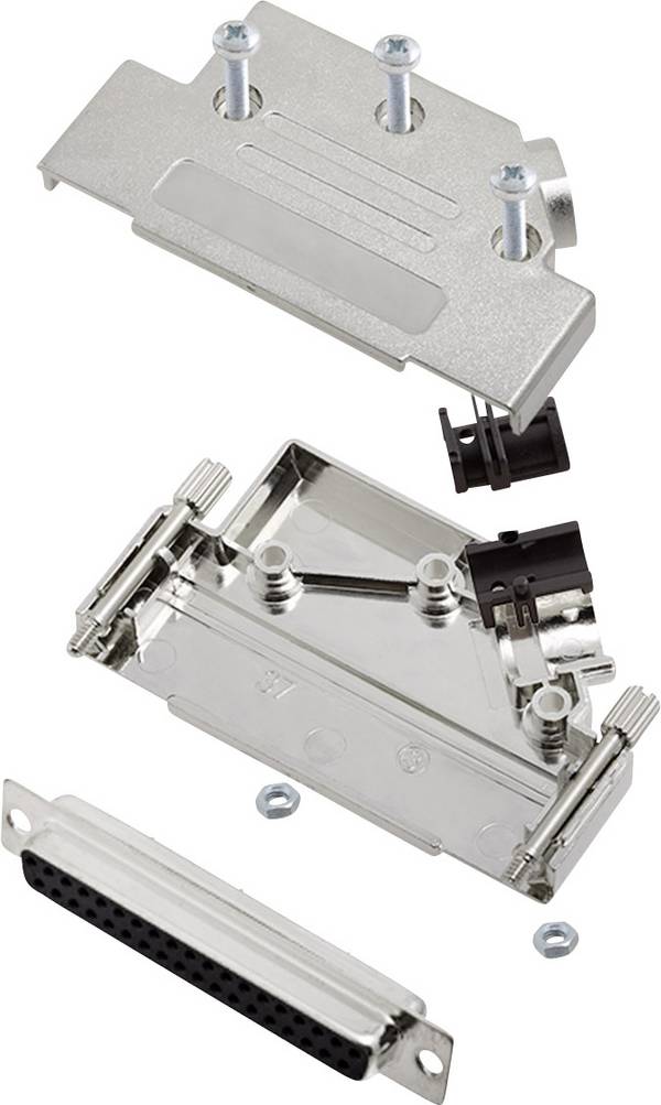 encitech D45PK-M-37-DBS-K 6355-0009-14 višestruki ženski konektor D-Sub komplet 45 ° Broj polova (broj): 37 lemni kup 1 Set