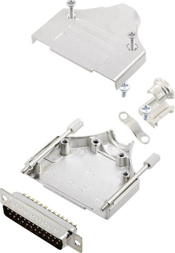 encitech MHDM-25-DBP-K 6355-0005-03 komplet D-Sub pinskih konektora 180 ° Broj polova (broj): 25 lemni kup 1 Set