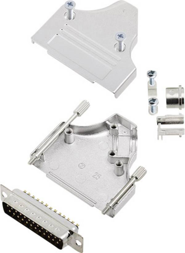 encitech MHDM35-25-DBP-K 6355-0007-03 komplet D-Sub pinskih konektora 180 ° Broj polova (broj): 25 lemni kup 1 Set