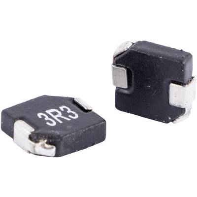Dva crna elektronička komponenta s metalnim rubovima, na jednom piše '3R3'. Vjerojatno su riječ o induktivnostima.