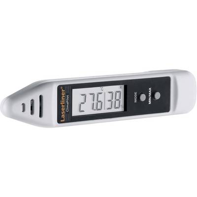 Digitalni termometar s prikazom temperature od 27,6 stupnjeva Celzijusa, dva gumba za 'Način rada' i 'Min/Maks', označen kao 'Laserliner ClimaPilot'.