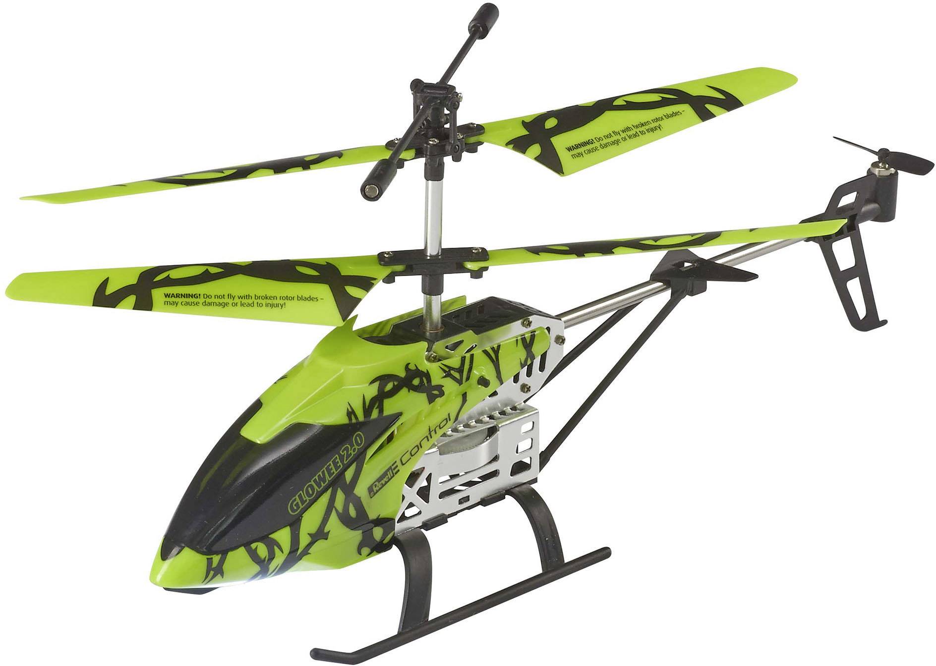 Zeleni daljinski upravljani igračka helikopter sa crnim uzorkom, postavljen na bijeloj pozadini.