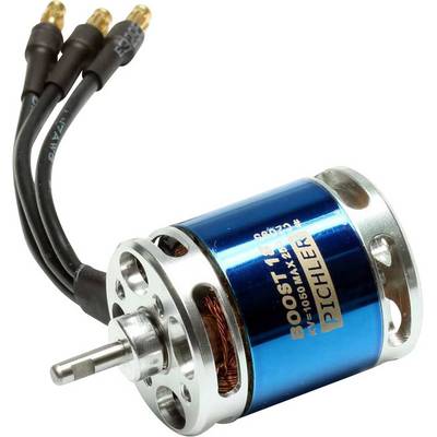 Plavi elektromotor s natpisom 'Boost' i 'Pichler', integriranim rotorom i tri kabela za napajanje.