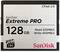 SanDisk Extreme PRO CFast 2.0 memorijska kartica od 128 GB. Brzina pisanja do 450 MB/s, brzina čitanja do 525 MB/s.