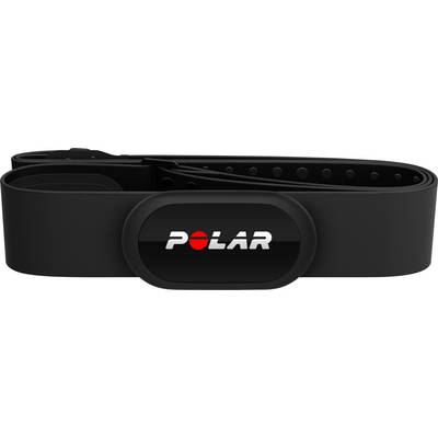 Crni prsluk za prsa Polar za praćenje srčanog ritma. Pogodan za sportske aktivnosti, pruža precizne mjerne podatke.