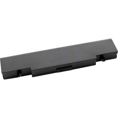 Crni laptop baterijski paket pravokutnog oblika s dva priključka na krajevima, pogodan za napajanje prijenosnog računala.