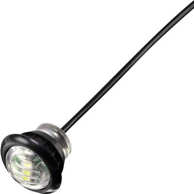 Mala LED-lampica s crnim kabelom.