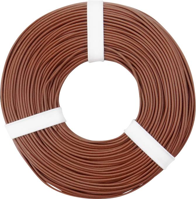 Donau Elektronik 125-058 Draad 1 x 0.25 mm² Bruin 50 m