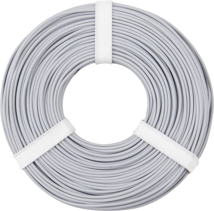 Donau Elektronik 125-059 Draad 1 x 0.25 mm² Grijs 50 m