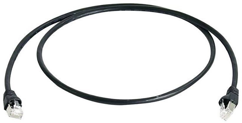 Telegärtner 100009134 RJ45 Netwerkkabel, patchkabel CAT 6A S/FTP 15.00 m Zwart Vlambestendig 15 m