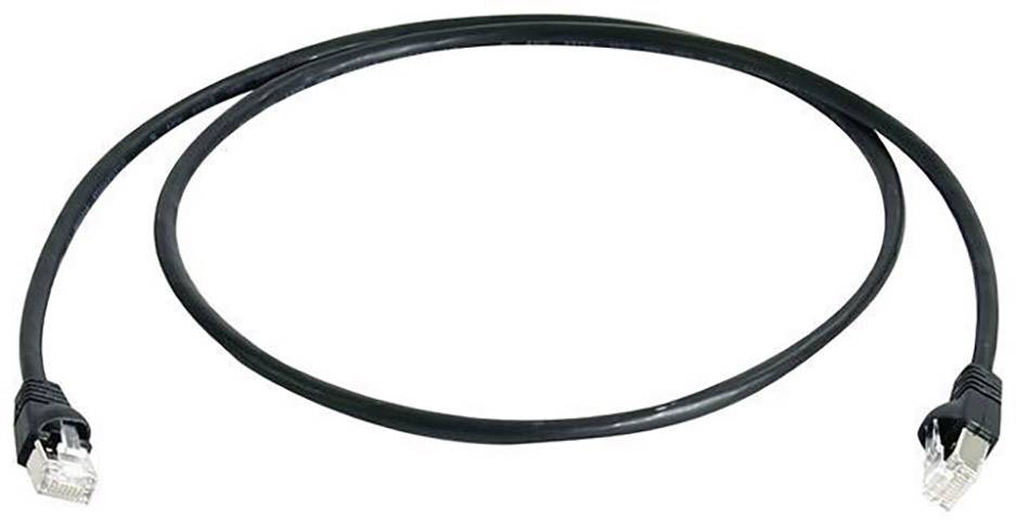 Telegärtner 100008467 RJ45 Netwerkkabel, patchkabel CAT 6A S/FTP 3.00 m Zwart Vlambestendig, Snagless, Pair afscherming, Afgeschermd (dubbel), Halogeenvrij, UL