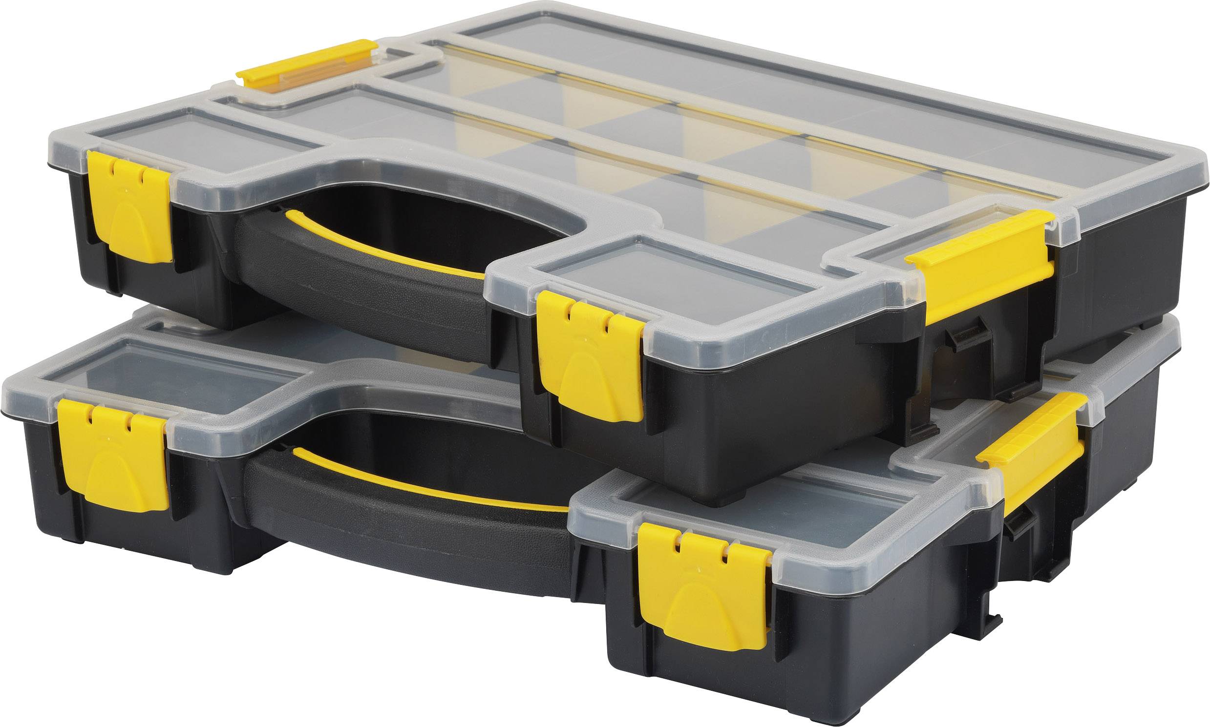 Basetech Assortimentsdoos (l x b x h) 370 x 286 x 140 mm Aantal vakken: 15 Variabele onderverdeling Box Inhoud 1 stuk(s) afbeelding
