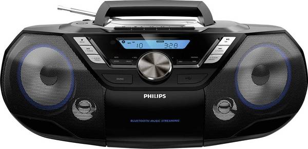 Philips AZB798T CD radio DAB+ (1012), UKW (1014) Bluetooth®, CD, kaseta, USB   crna
