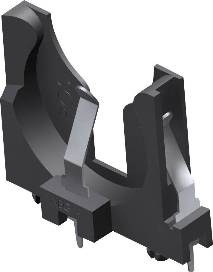 Keystone Electronics 1068 Knoopcelhouder 1x CR2450 Verticaal, Doorsteekmontage THT (b x h x d) 31.88 x 26.09 x 5.89 mm
