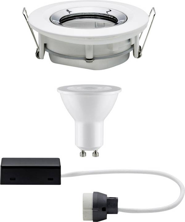 Paulmann Nova ugradno svjetlo za kupaonicu  LED  GU10 7 W IP65 mat-bijela, krom boja