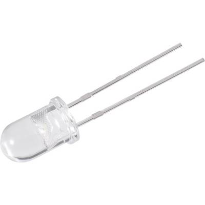 Prozirna LED s dva metalna priključka.
