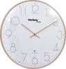 Techno Line WT 8235 gold optik radijski zidni sat 35 cm x 350 mm x 350 mm x 25 mm ružičasto-zlatna (roségold)