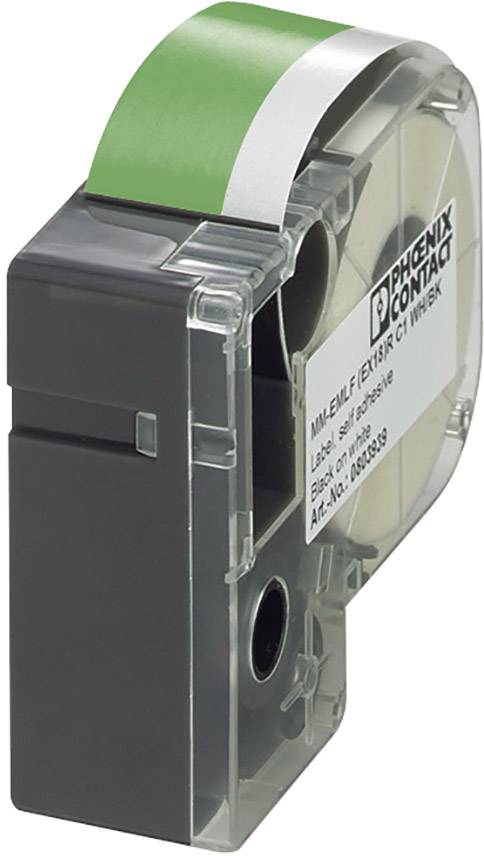 Phoenix Contact 803952 MM-EMLF (EX12)R C1 GN/WH Etiketten voor thermotransferprinter Montagemethode: Plakken Groen, Wit 1 stuk(s)