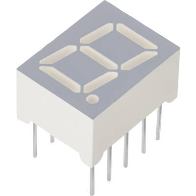 LED sedmosegmentni zaslon s digitalnim prikazom broja '8', na bijeloj pozadini, s nekoliko metalnih pins-eva na dnu.