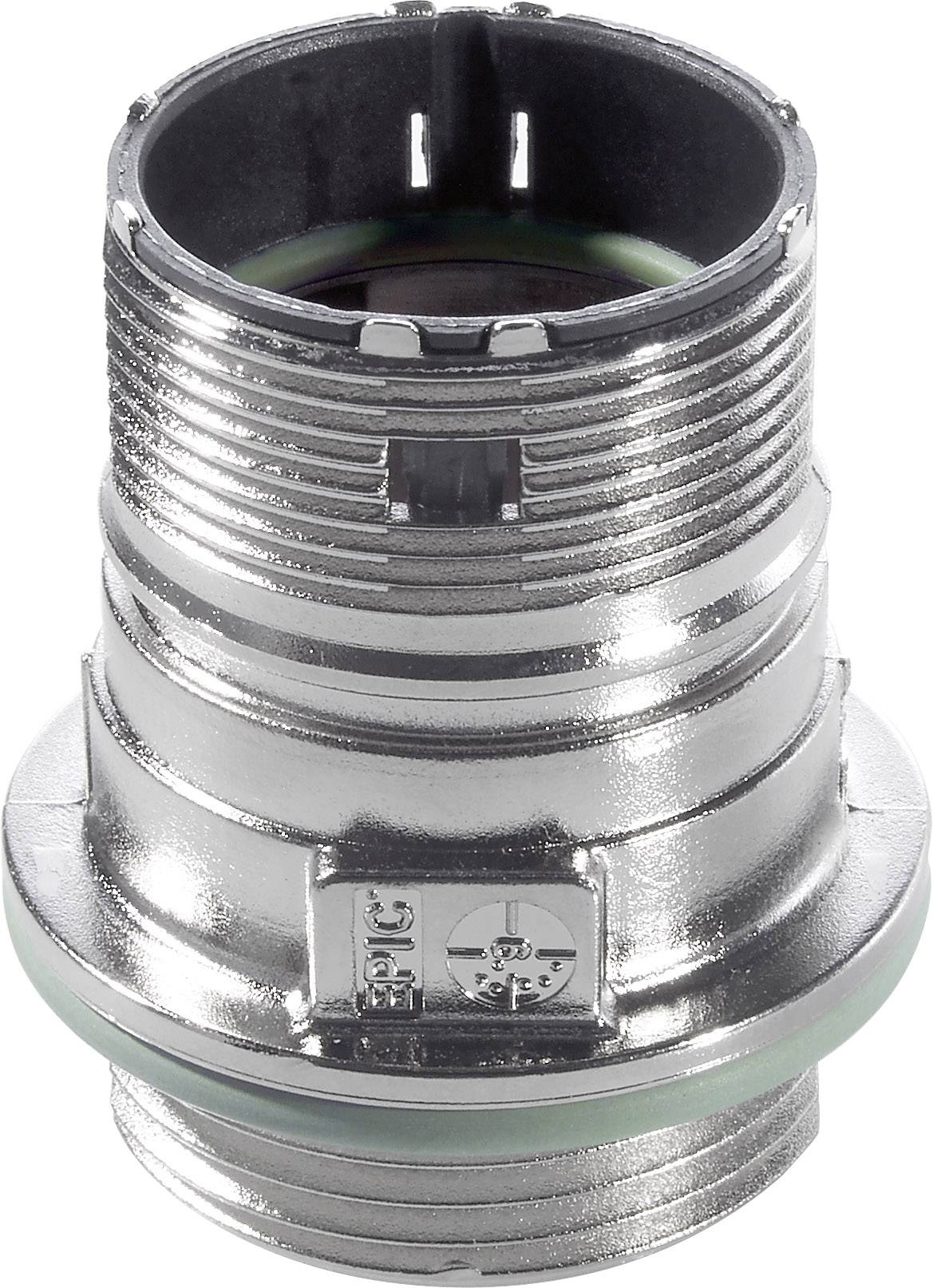 Metalni adapter za spajanje s navojem i nazubljenom strukturom, za industrijske primjene.