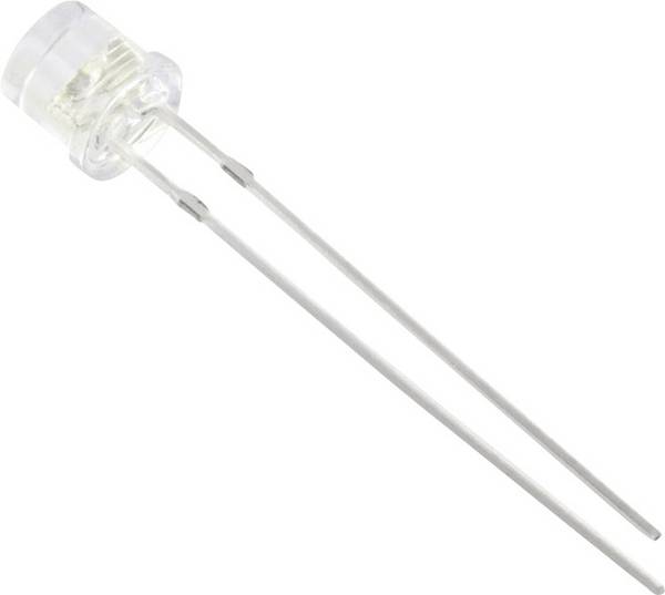 TRU COMPONENTS 1577325 LED ožičen  crvena cilindrični 5 mm 1600 mcd 90 ° 20 mA