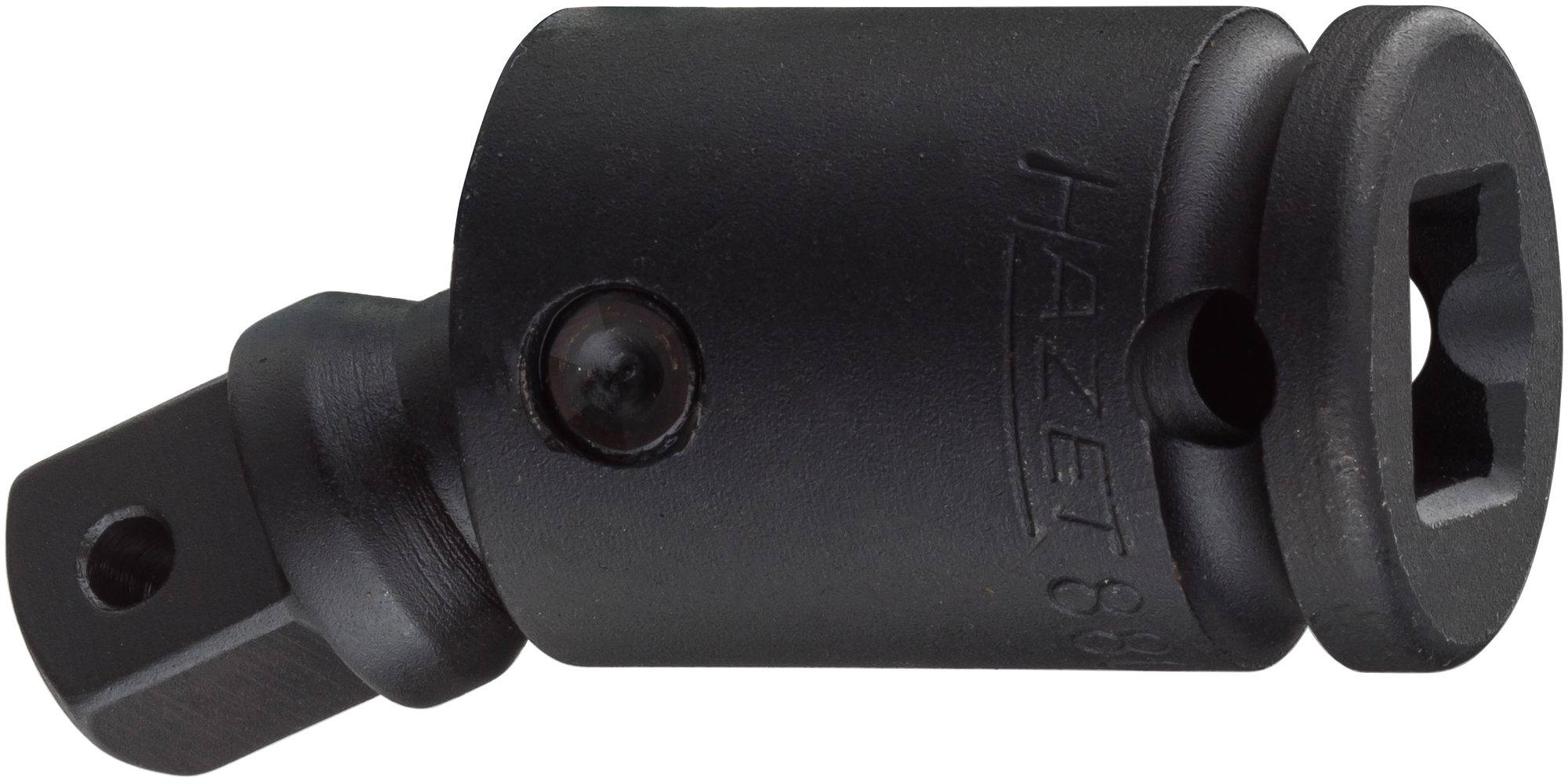 Crni adapter ili nastavak od metala s natpisom 'Hazet'. Na jednoj strani ima kvadratni priključak za nasađivanje.