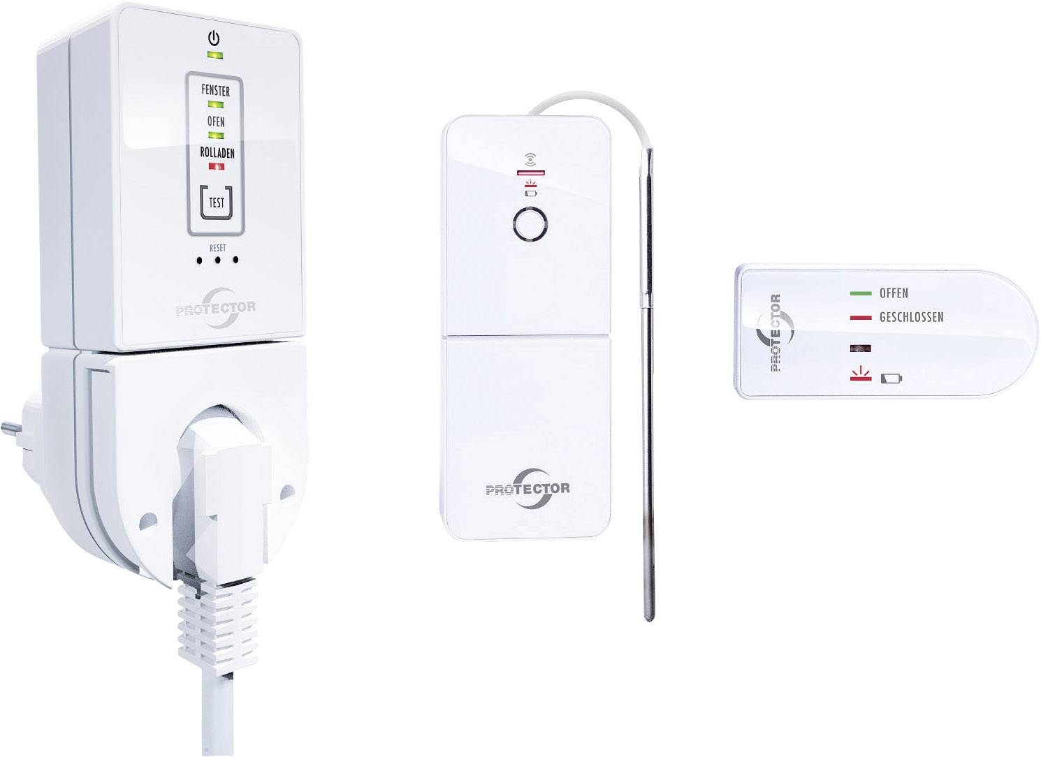 Protector bežična kontrola ispuha AS-7030 Comfort 1800 W bijela Odobrenja (kontrola ispušnog zraka): DIBt-0