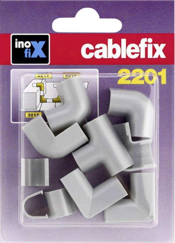 cablefix 127222 kabelska kanalica element za spajanje  10 St. siva