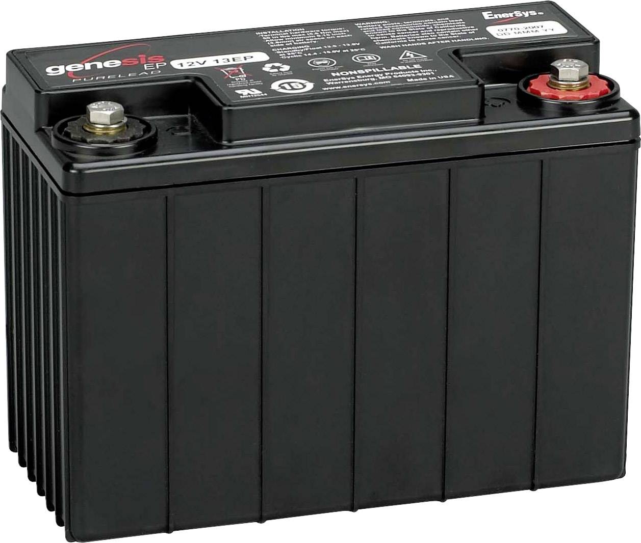 EnerSys Genesis 12EP13 Loodaccu 12 V 13 Ah Loodvlies (AGM) (b x h x d) 176 x 130 x 83 mm M6-schroefaansluiting Onderhoudsvrij, Geringe zelfontlading