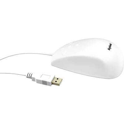 Keysonic KSM-3020M-W miš USB bijela 5 Tipke zaštita od prskanja, zaštita od prašine