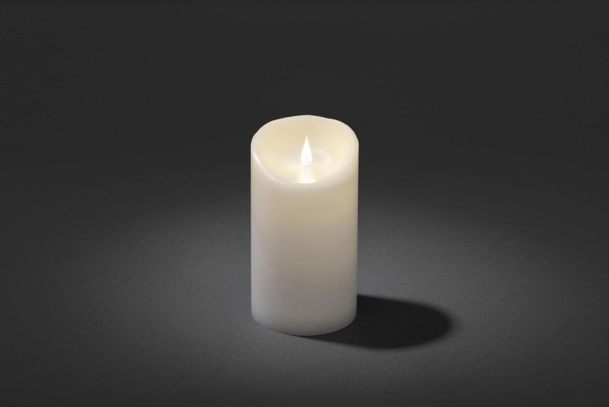 Konstsmide 1842-100 LED svijeća od pravog voska bijela toplo bijela (Ø x V) 100 mm x 180 mm-1