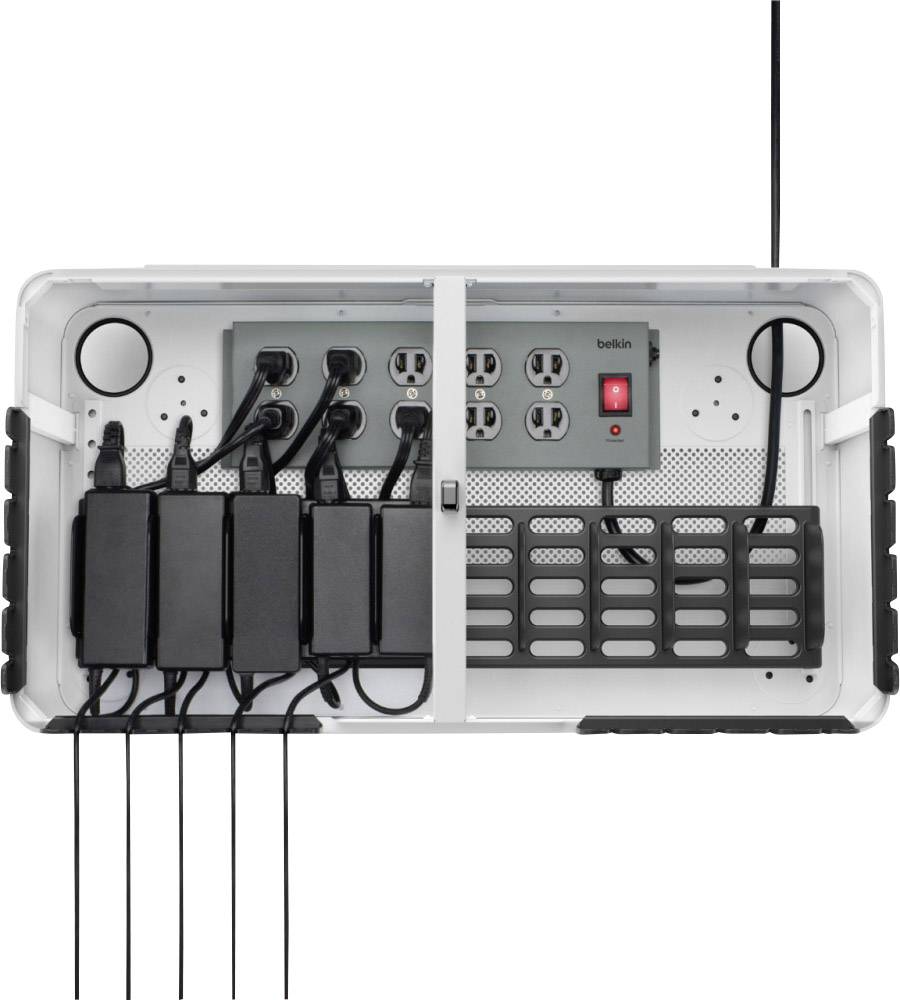 Belkin Store&Charge Base Bundle USB stanica za punjenje mrežni konektor, USB crna, bijela utičnica-9