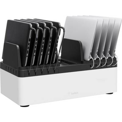 Belkin Store&Charge Base Bundle USB stanica za punjenje mrežni konektor, USB crna, bijela utičnica-0