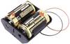 MPD BH2DW baterije - držač 2x mono (d) kabel (D x Š x V) 71 x 71 x 31 mm