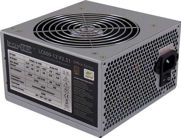 LC Power LC600-12 V 2.31 PC napajanje 450 W ATX bez certifikata