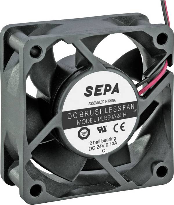 SEPA PLB60A24SE16A aksijalni ventilator 24 V/DC 36.7 m³/h (D x Š x V) 60 x 60 x 25 mm