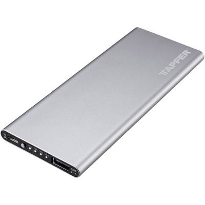 Tapfer TSP-5000 S powerbank (rezervna baterija) 5000 mAh LiPo aluminij (metalik) boja-0