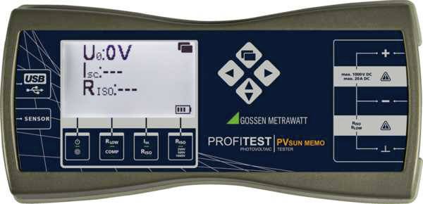 Gossen Metrawatt PROFITEST PV SUN MEMO set testera za instalacije  VDE standard 0126