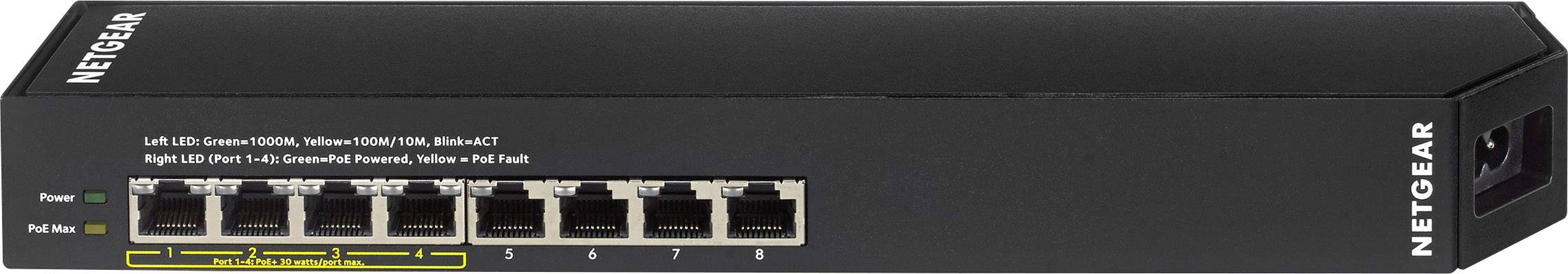 NETGEAR GSS108EPP-100EUS GSS108EPP-100EUS mrežni preklopnik 8 ulaza PoE funkcija